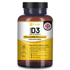 a bottle of vitamin d3 supplement on a white background