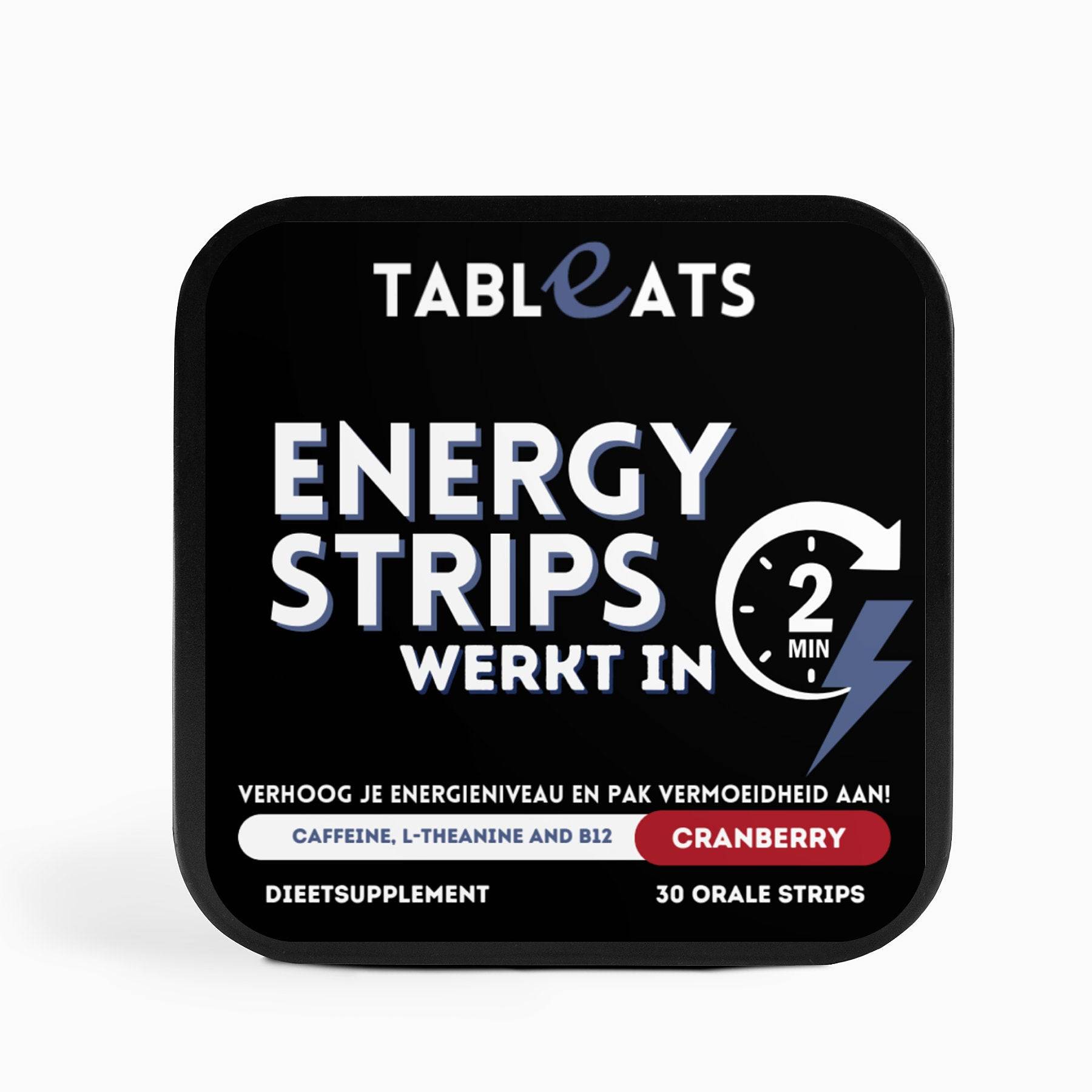 Tableats Energy Strips packaging front view