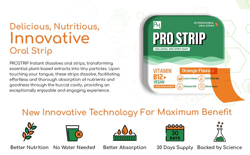 Delicious and nutritious PROSTRIP Oral Strip