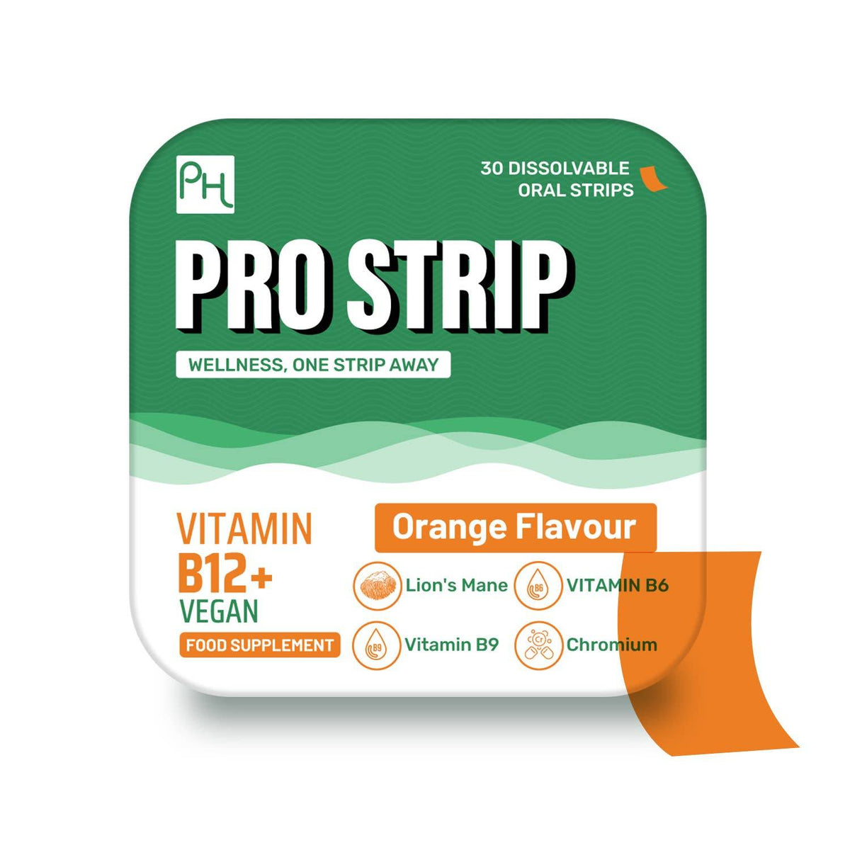 PROSTRIP Vitamin B12+ Vegan Strips Orange Flavour