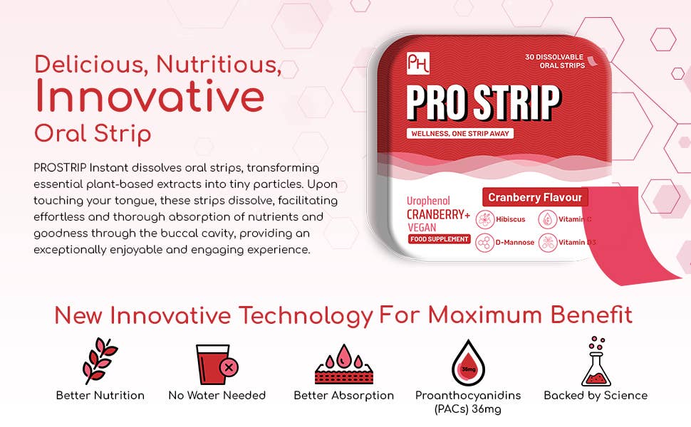 Delicious and innovative PROSTRIP®️ oral strip benefits