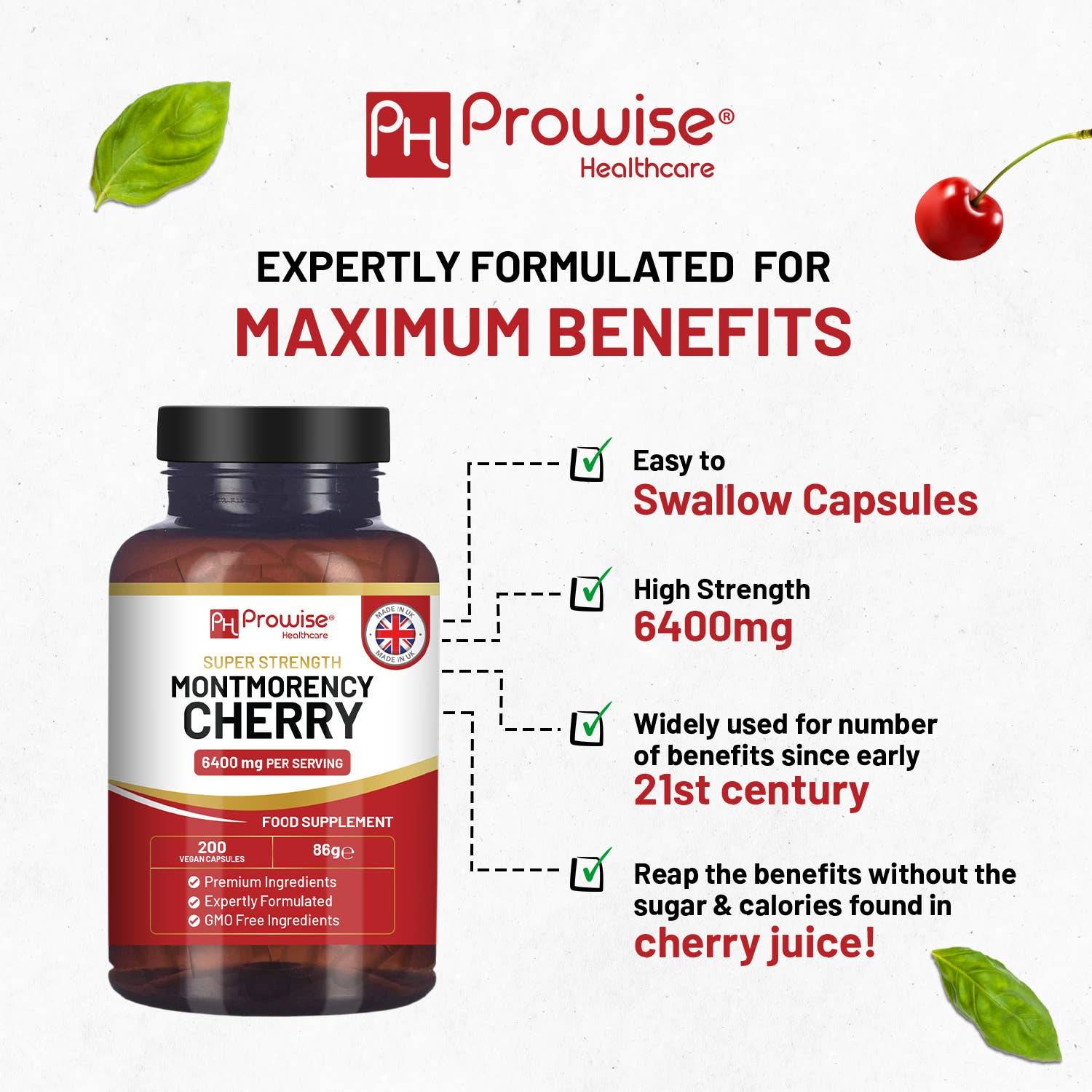 Montmorency Cherry capsules benefits and features