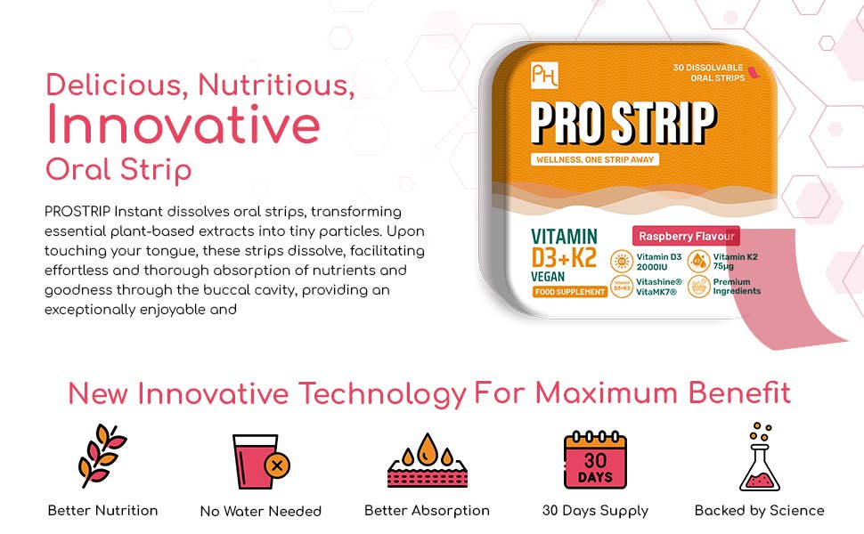 Delicious innovative oral strip with maximum benefits