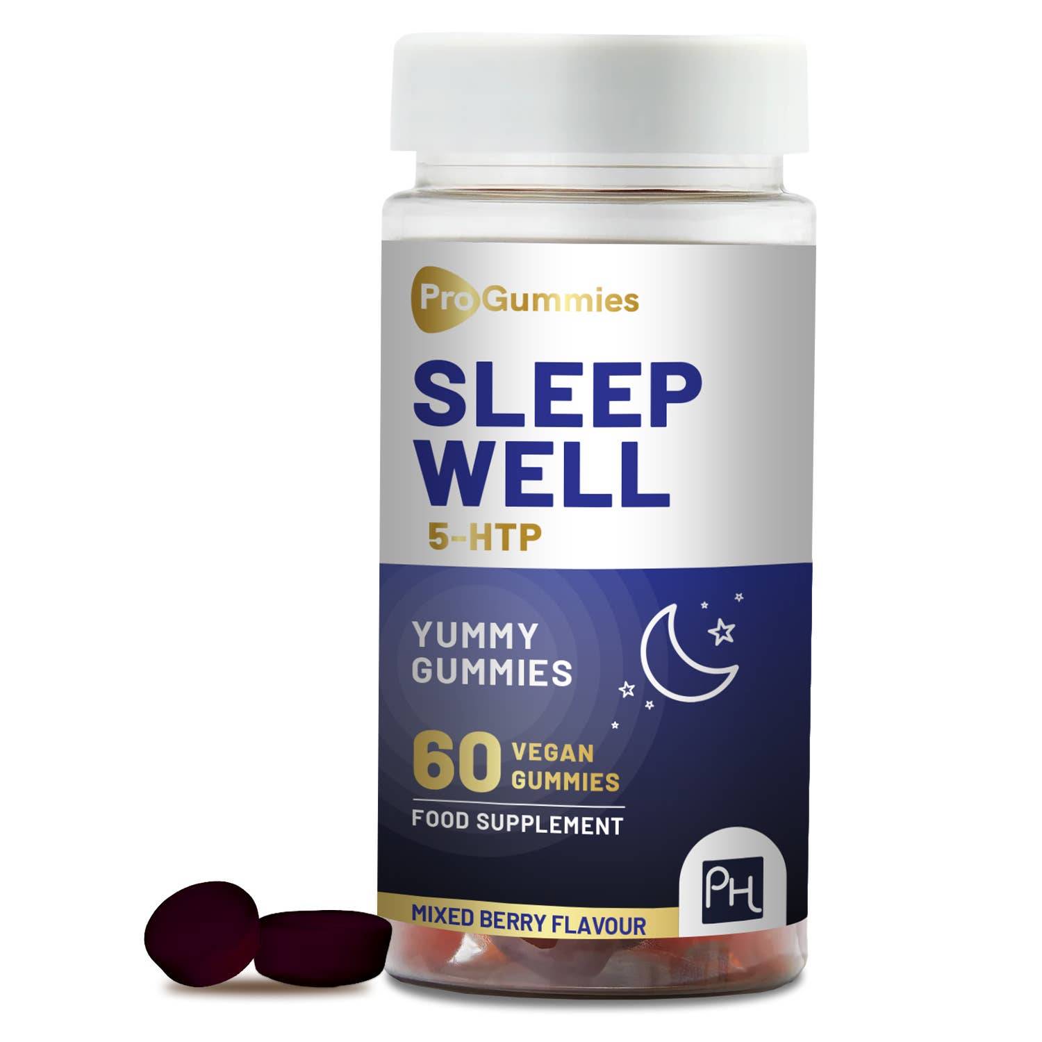 a bottle of sleep well gummies