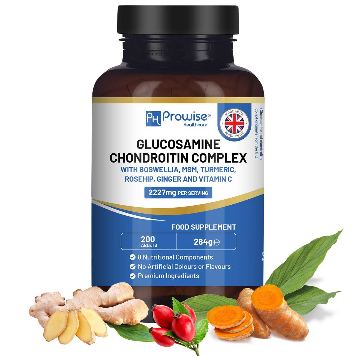 a bottle of glucosamine with chondrolin complex