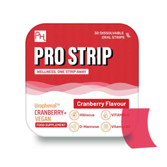 PROSTRIP®️ Cranberry+ Urophenol™ oral strips packaging