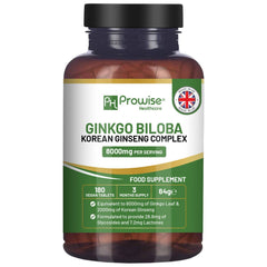 a bottle of ginkoo biloba capsules