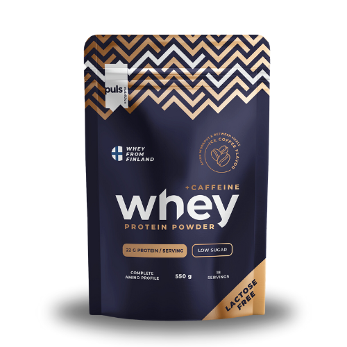 Whey-ijskoffie + cafeïne