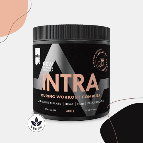 a jar of intra burning workout complex