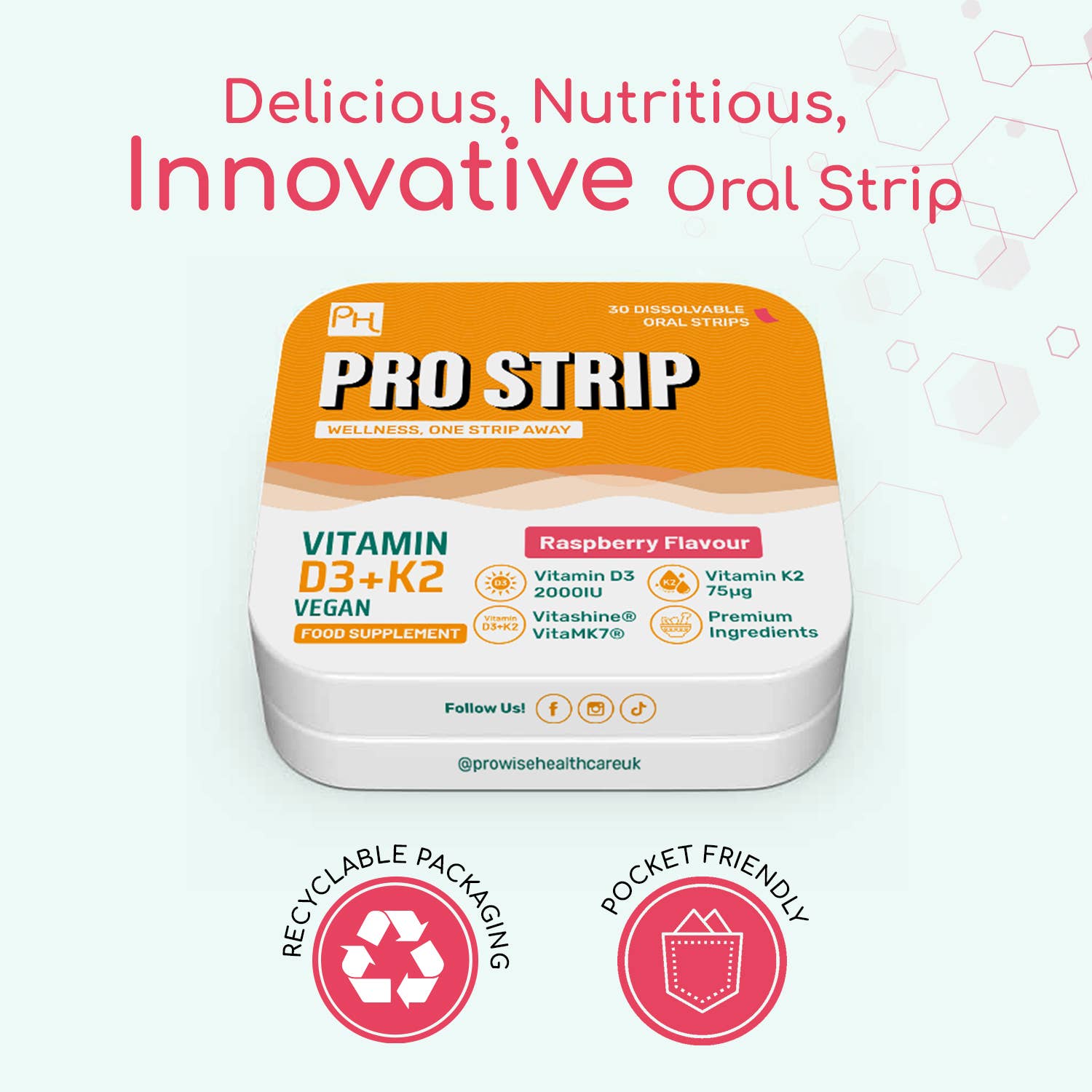 Innovative oral strip with recyclable packaging