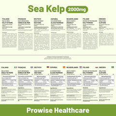 Sea Kelp 2000mg multilingual product information