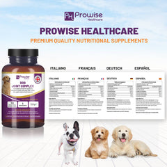 Prowise Healthcare dog joint supplement in multiple languages